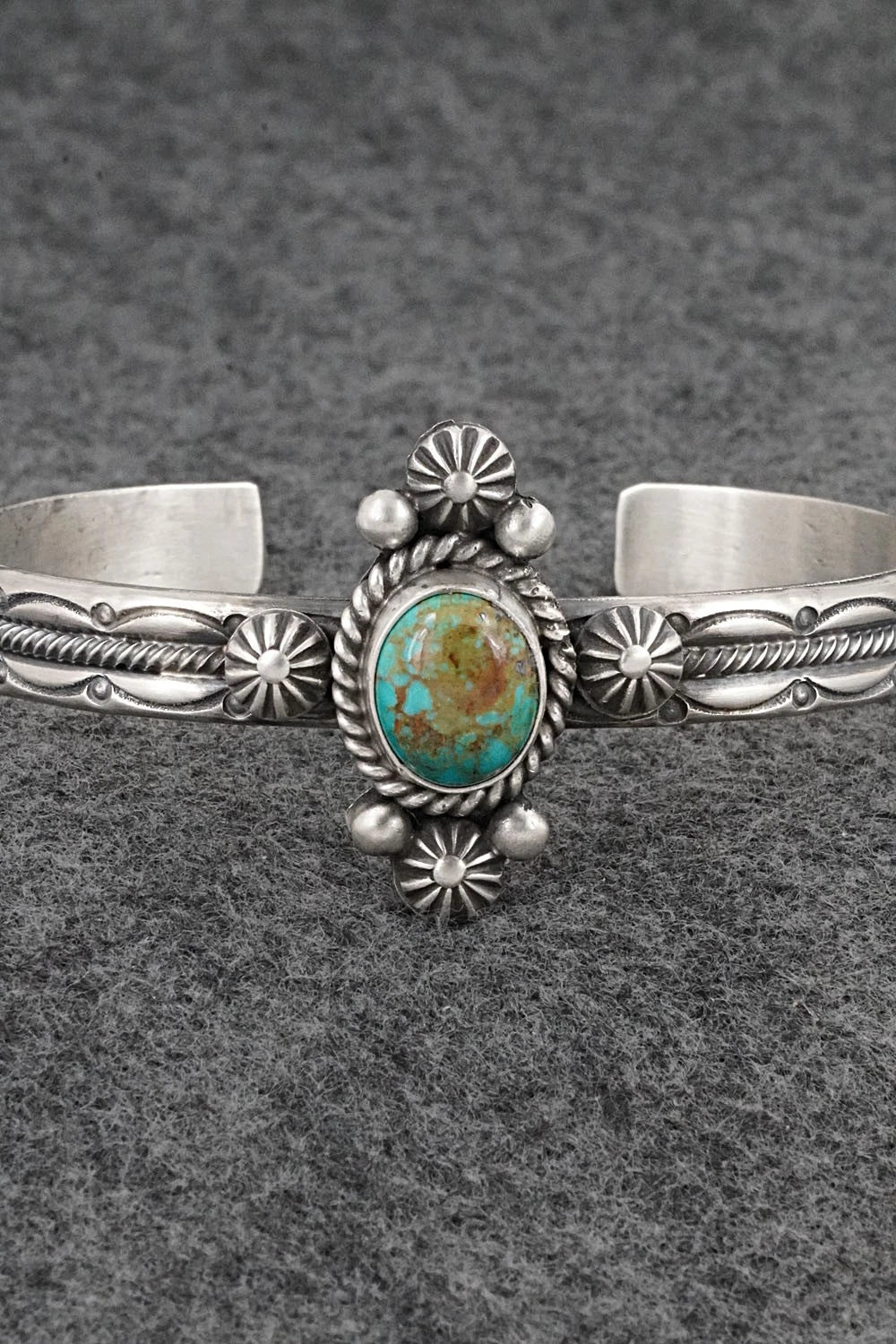 Turquoise & Sterling Silver Bracelet - Michael Calladitto