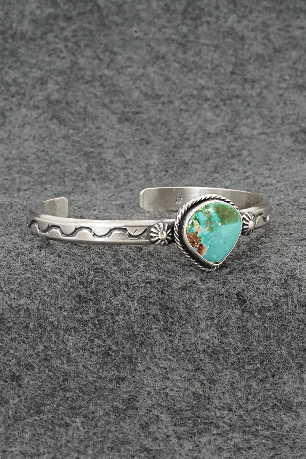 Turquoise & Sterling Silver Bracelet - Samuel Yellowhair