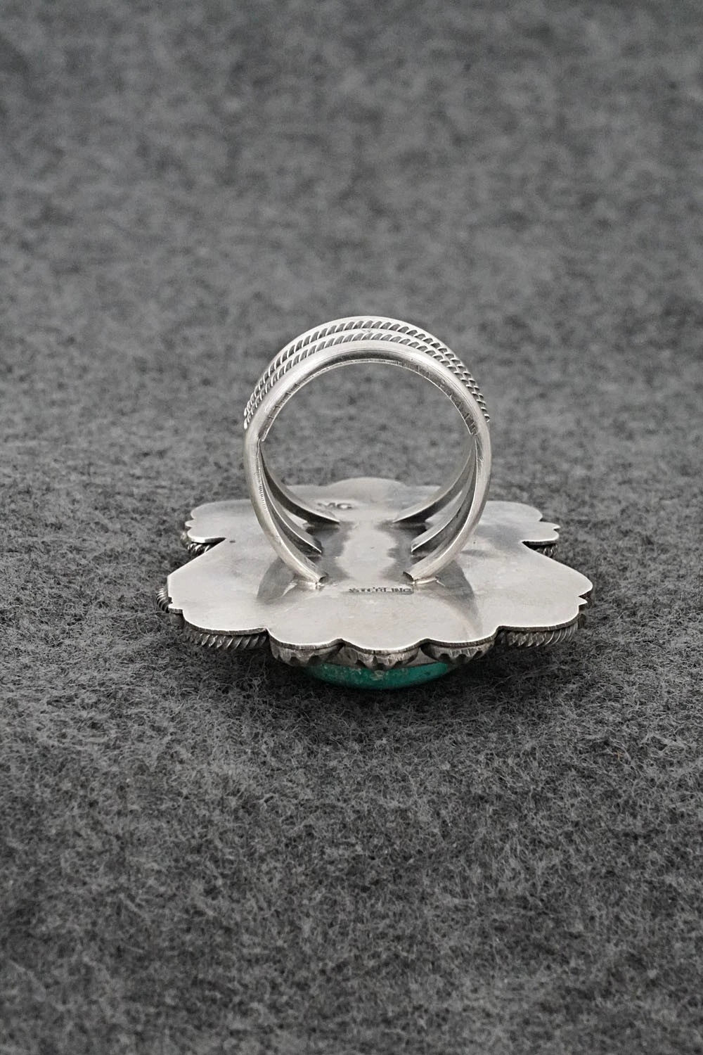 Turquoise & Sterling Silver Ring - Michael Calladitto - Size 8