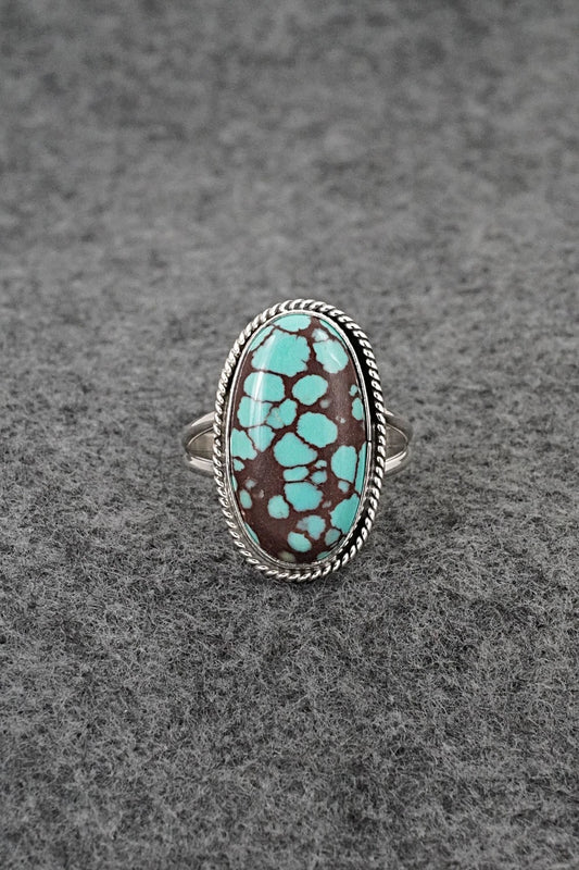 Turquoise & Sterling Silver Ring - Eugene Gruber - Size 9