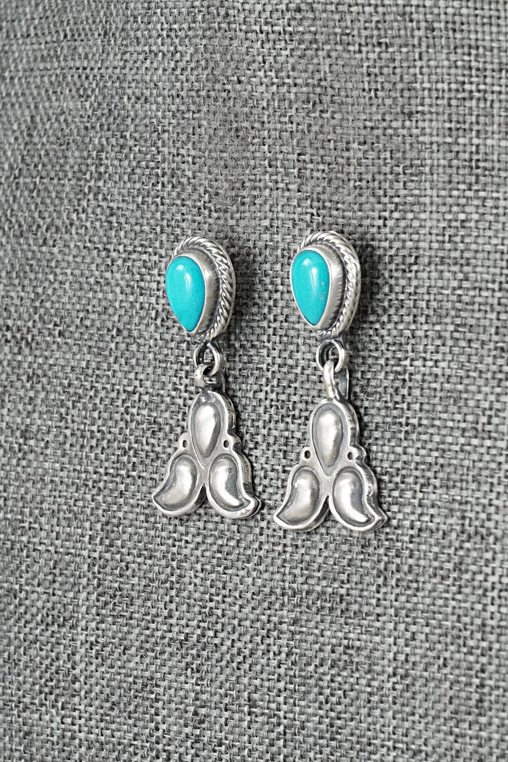 Turquoise & Sterling Silver Earrings - Sharon McCarthy