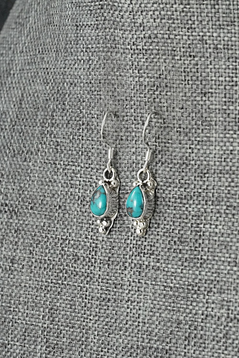 Turquoise and Sterling Silver Earrings - Sharon McCarthy