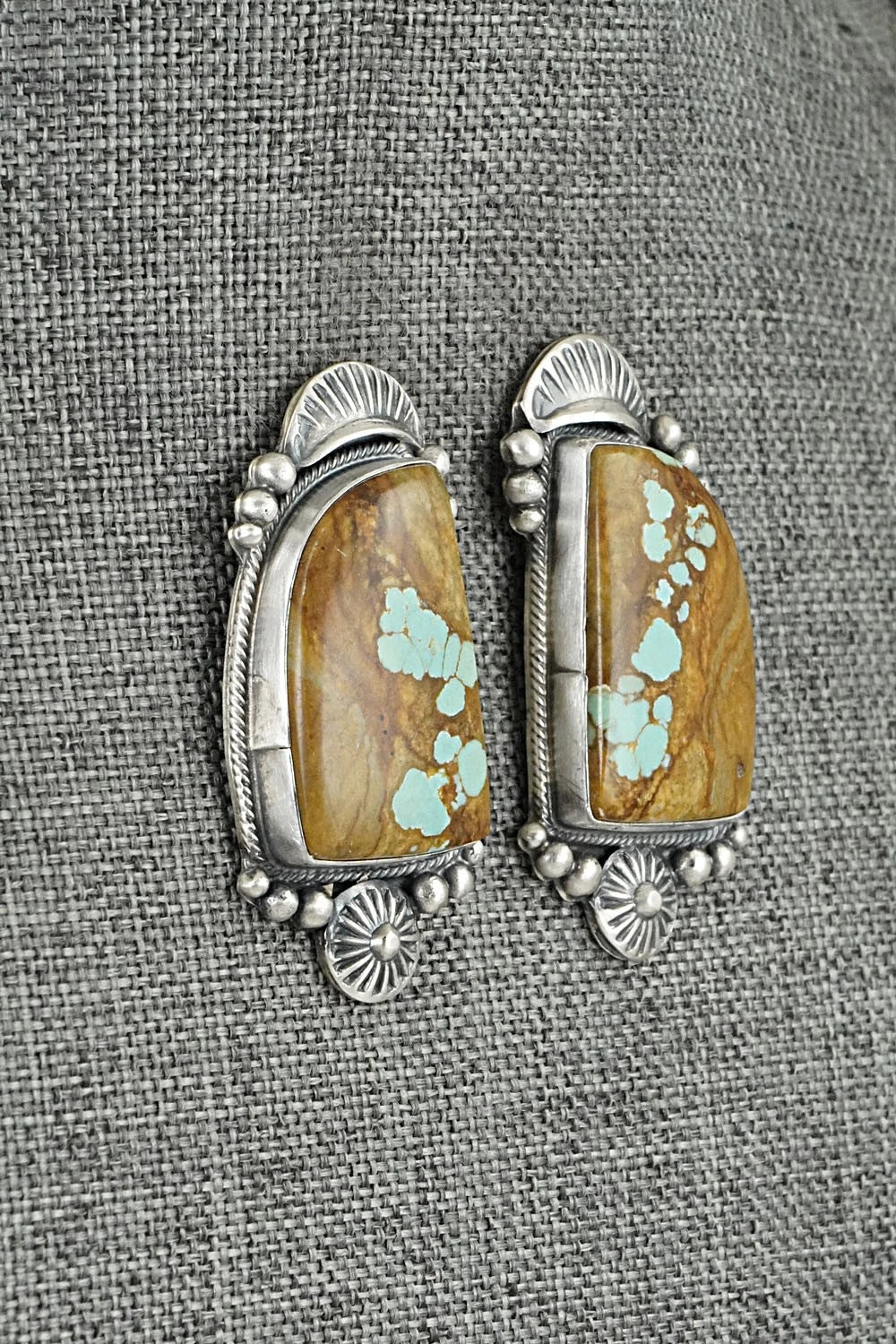 Turquoise & Sterling Silver Necklace and Earrings Set - Bob Becenti