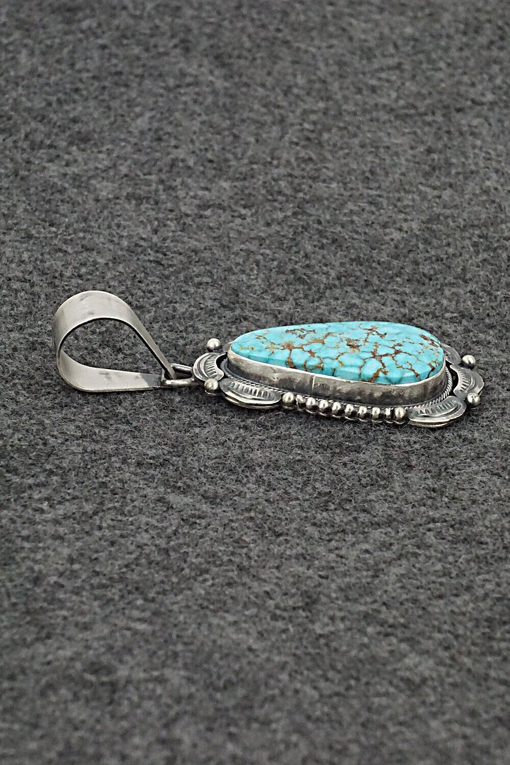 Turquoise & Sterling Silver Pendant - Daniel Benally