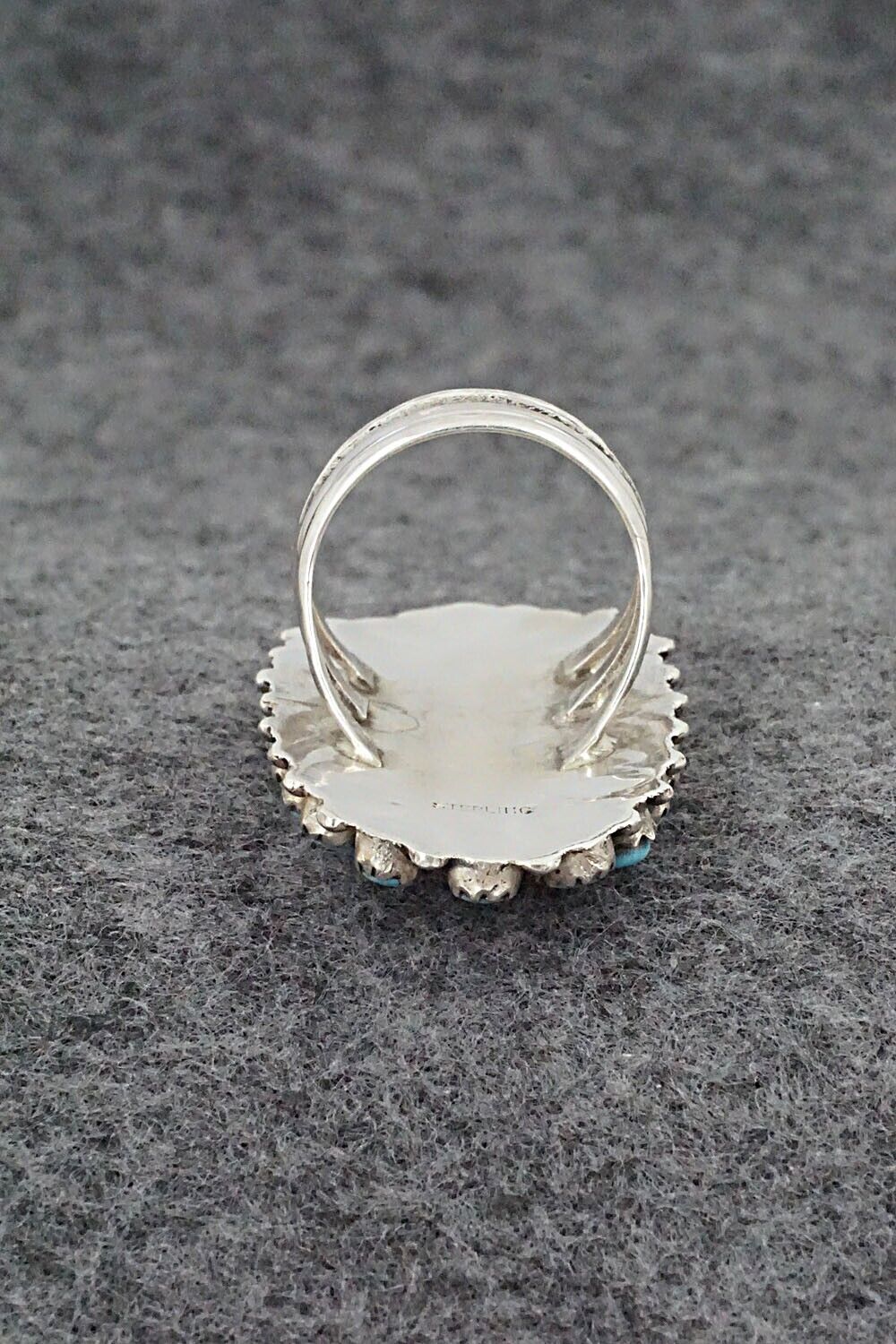 Turquoise & Sterling Silver Ring - George Gasper - Size 7