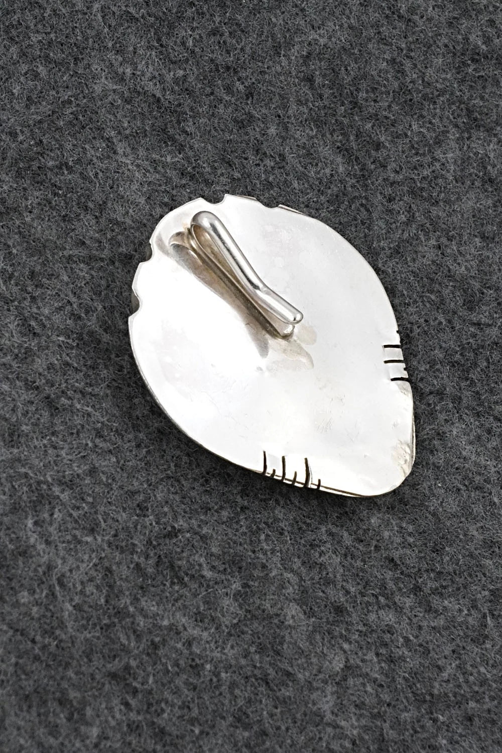 Turquoise & Sterling Silver Pendant - Eunise Wilson
