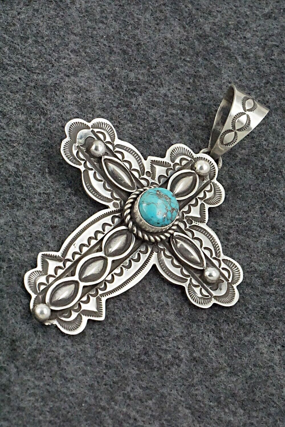 Turquoise & Sterling Silver Pendant - Alex Sanchez