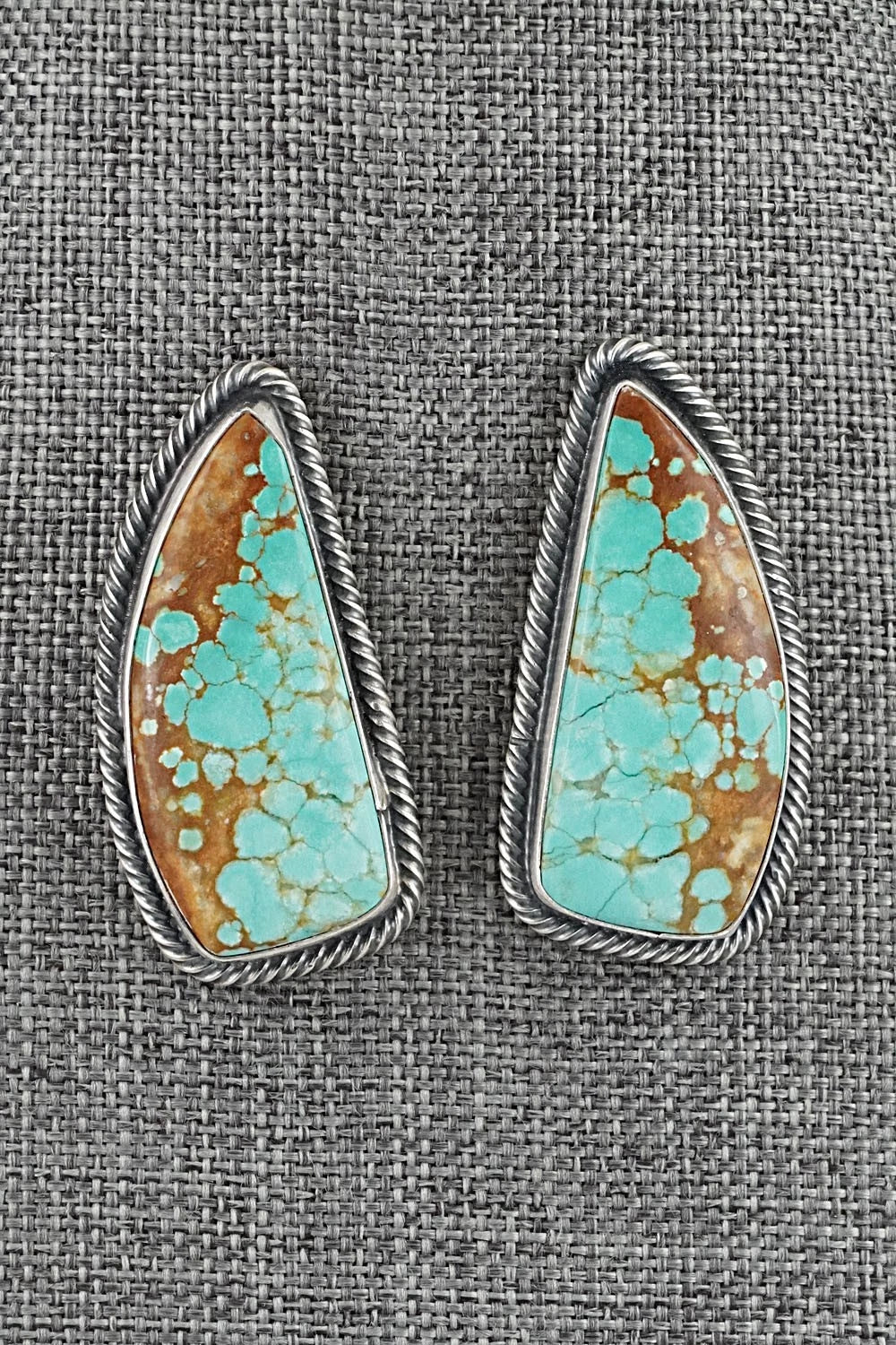 Turquoise & Sterling Silver Necklace and Earrings Set - Paul Livingston