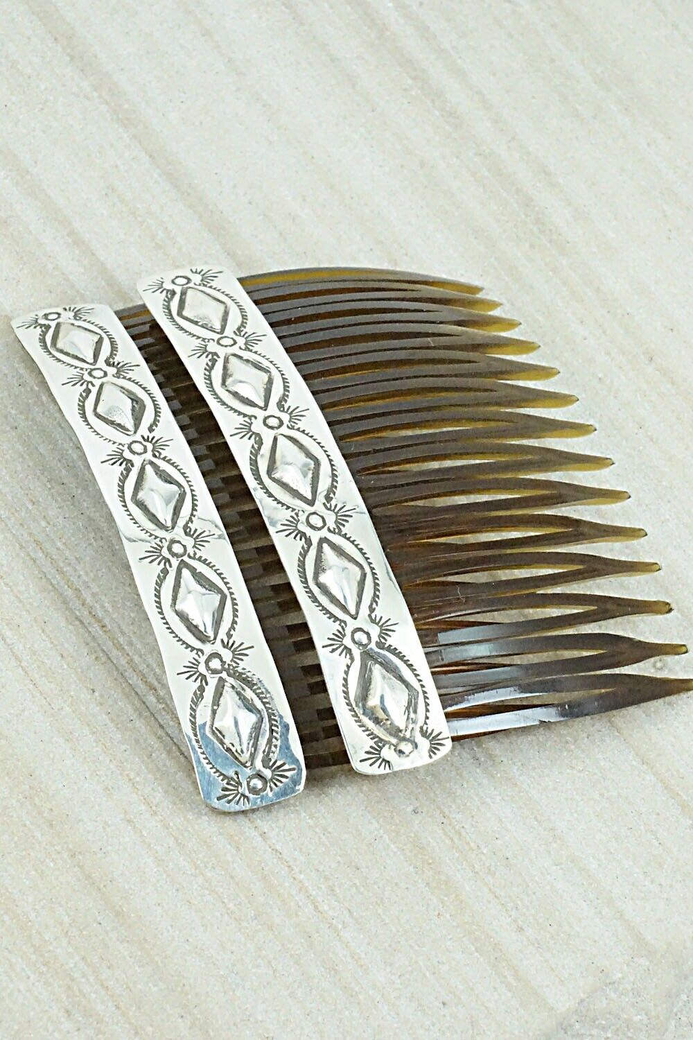 Sterling Silver Hair Combs - Jennie Blackgoat