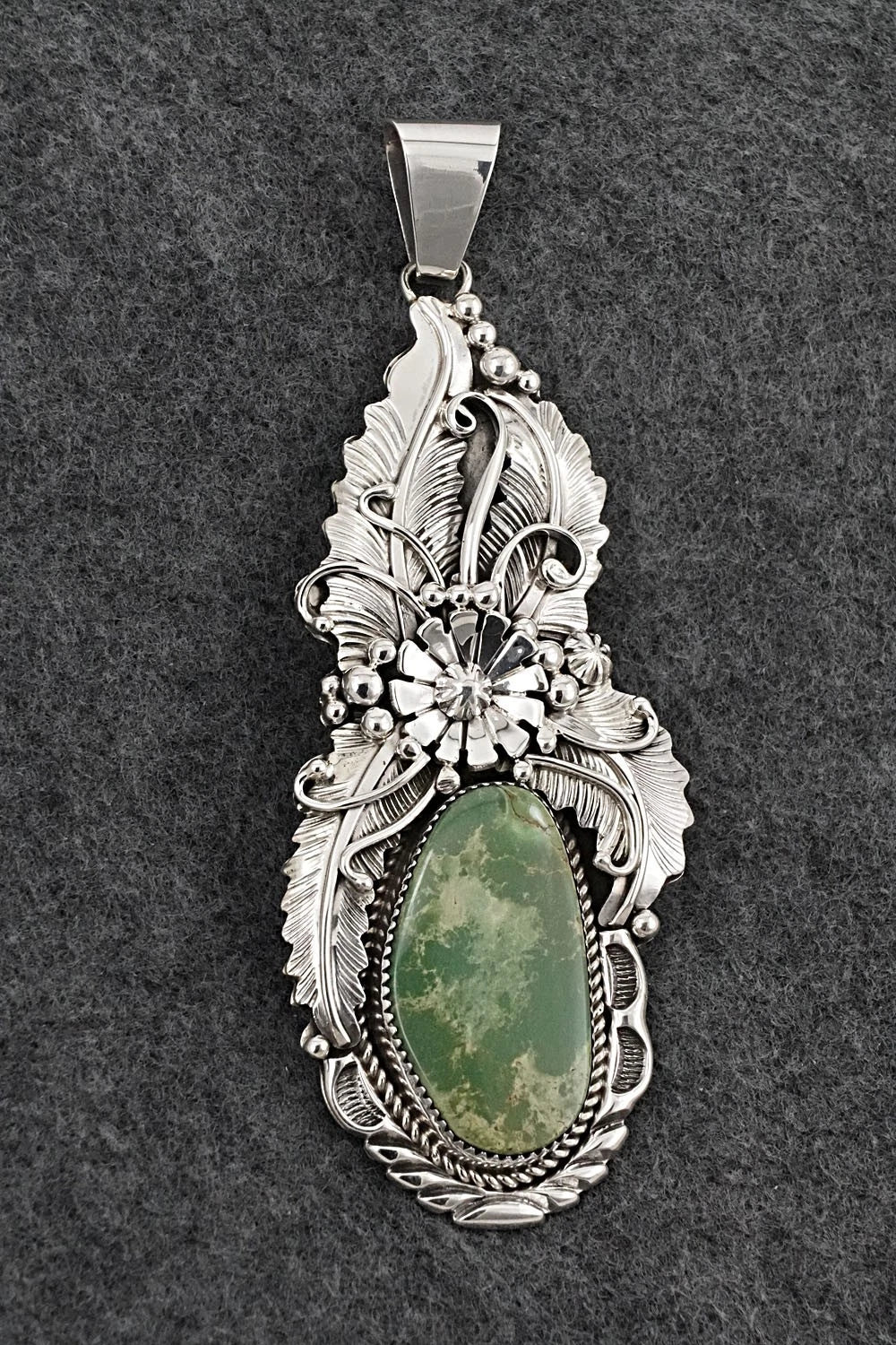 Turquoise & Sterling Silver Pendant - Albert Smith