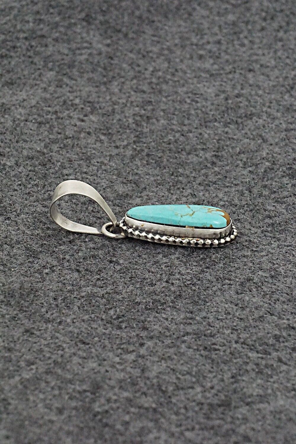 Turquoise & Sterling Silver Pendant - Randy Billy