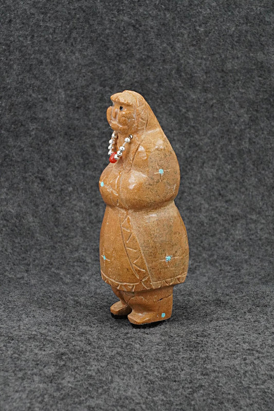 Zuni Woman Zuni Fetish Carving - Freddie Leekya