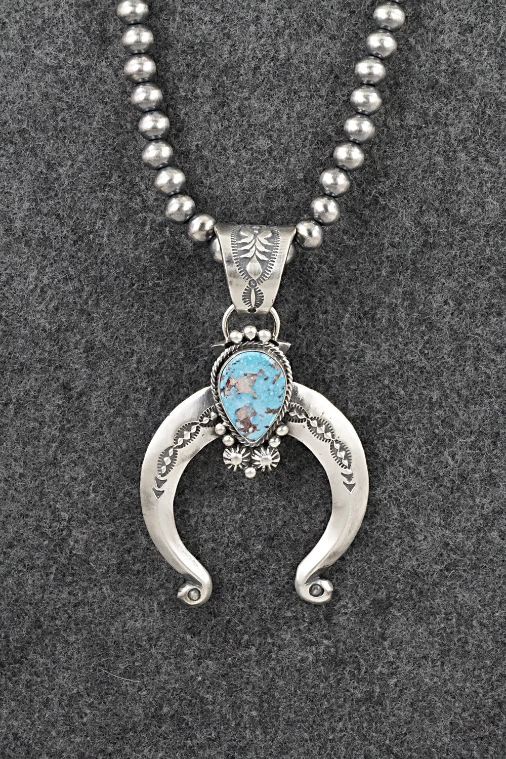 Turquoise & Sterling Silver Necklace - Samuel Yellowhair