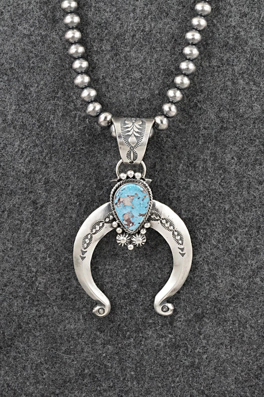 Turquoise & Sterling Silver Necklace - Samuel Yellowhair