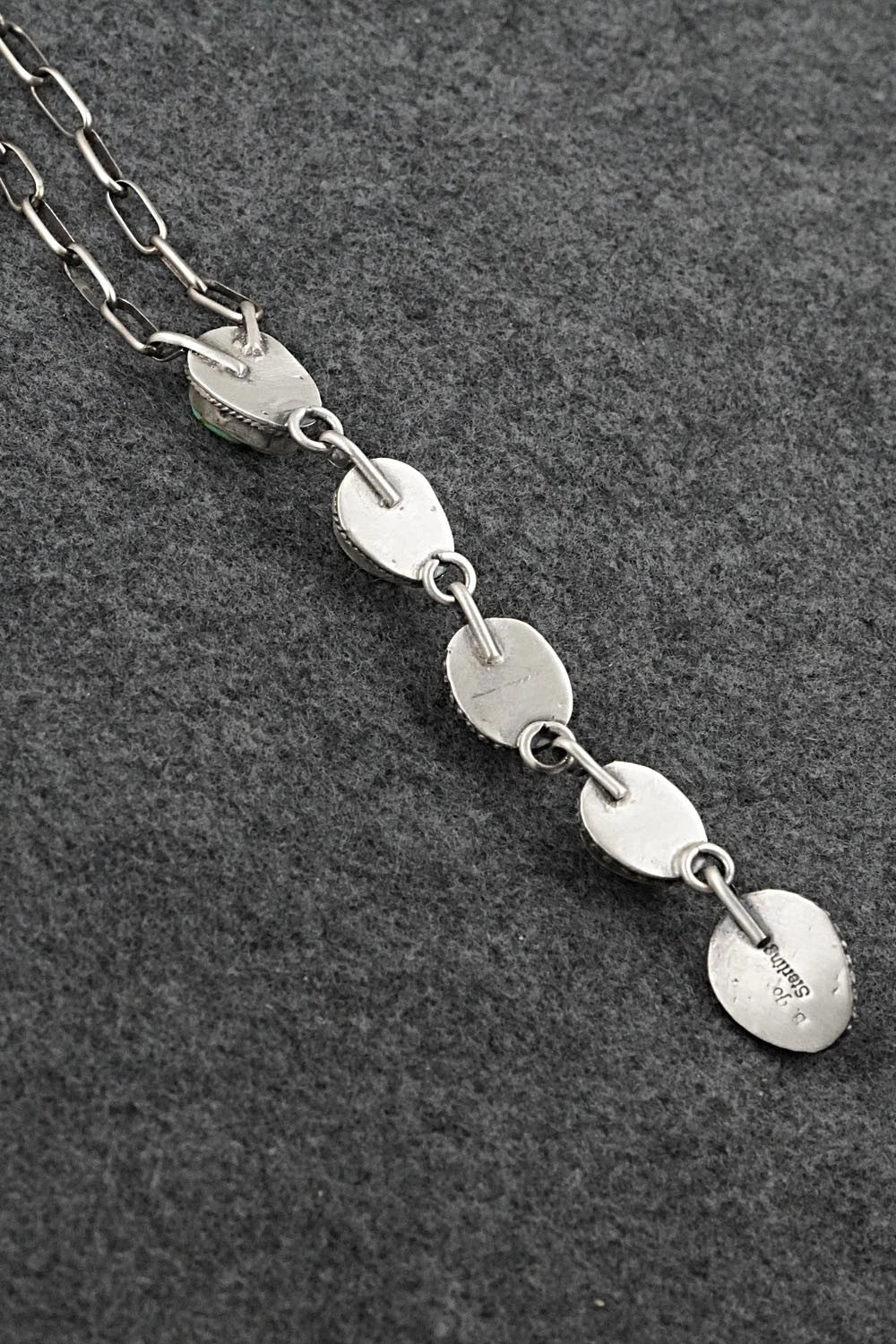 Turquoise & Sterling Silver Necklace - Bobby Johnson