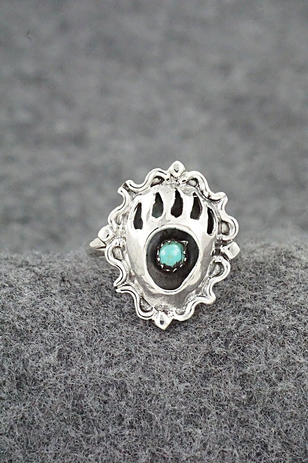 Turquoise & Sterling Silver Ring - Betty Hawthorne - Size 6.75