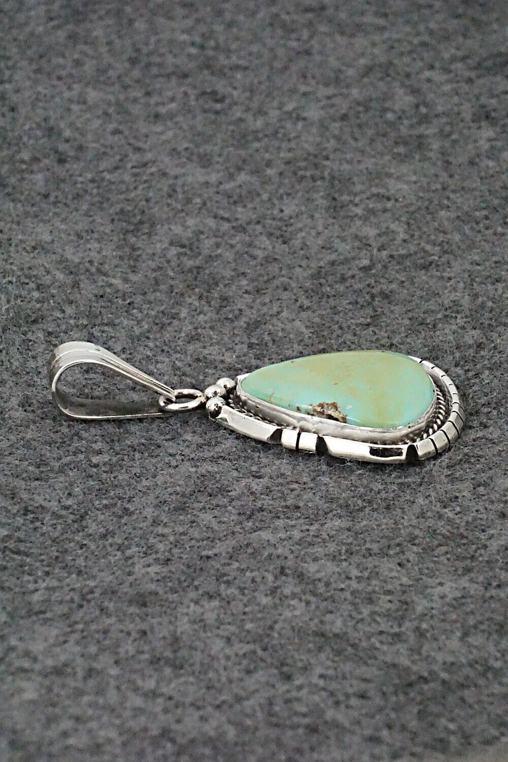 Turquoise & Sterling Silver Pendant - Samuel Yellowhair