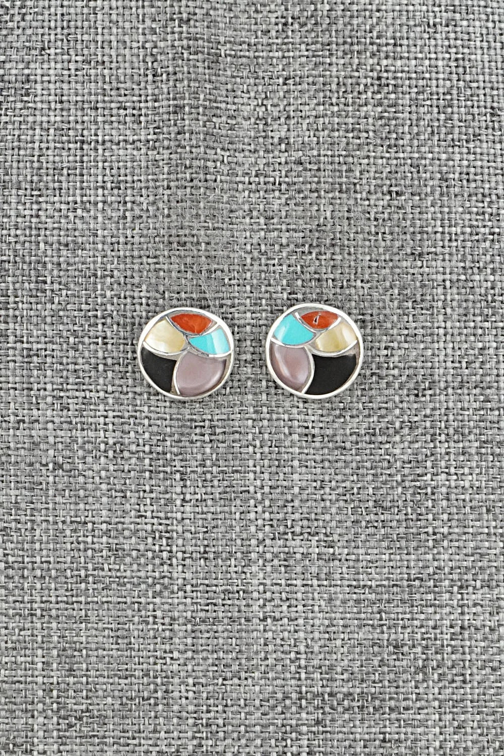 Multi-Stone & Sterling Silver Earrings - Orena Leekya