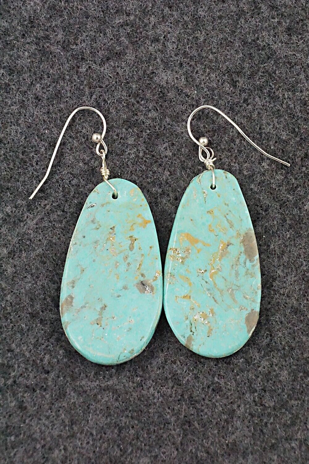 Turquoise & Sterling Silver Earrings - Joe Garcia
