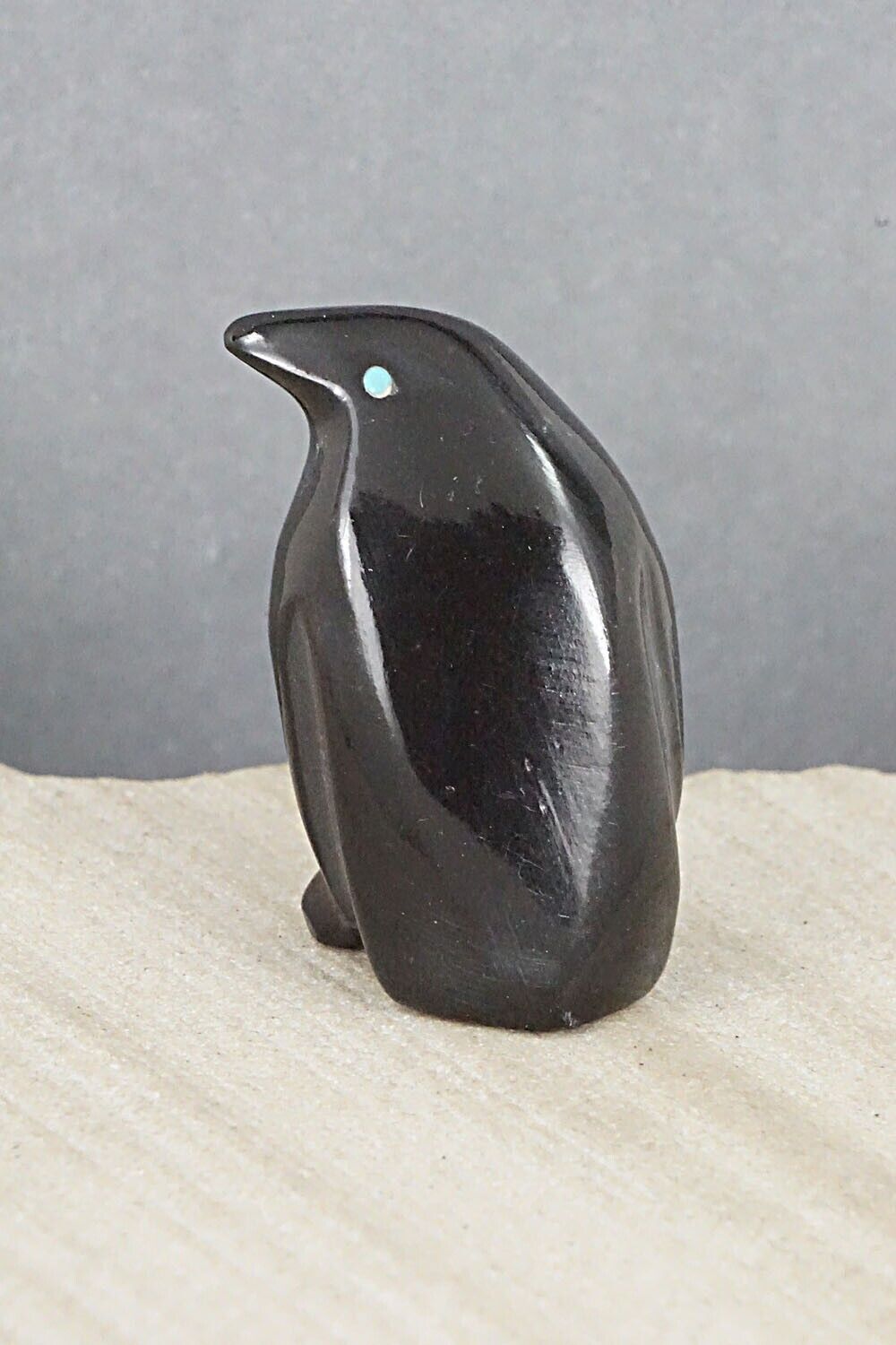 Penguin Zuni Fetish Carving - Calvert Bowannie