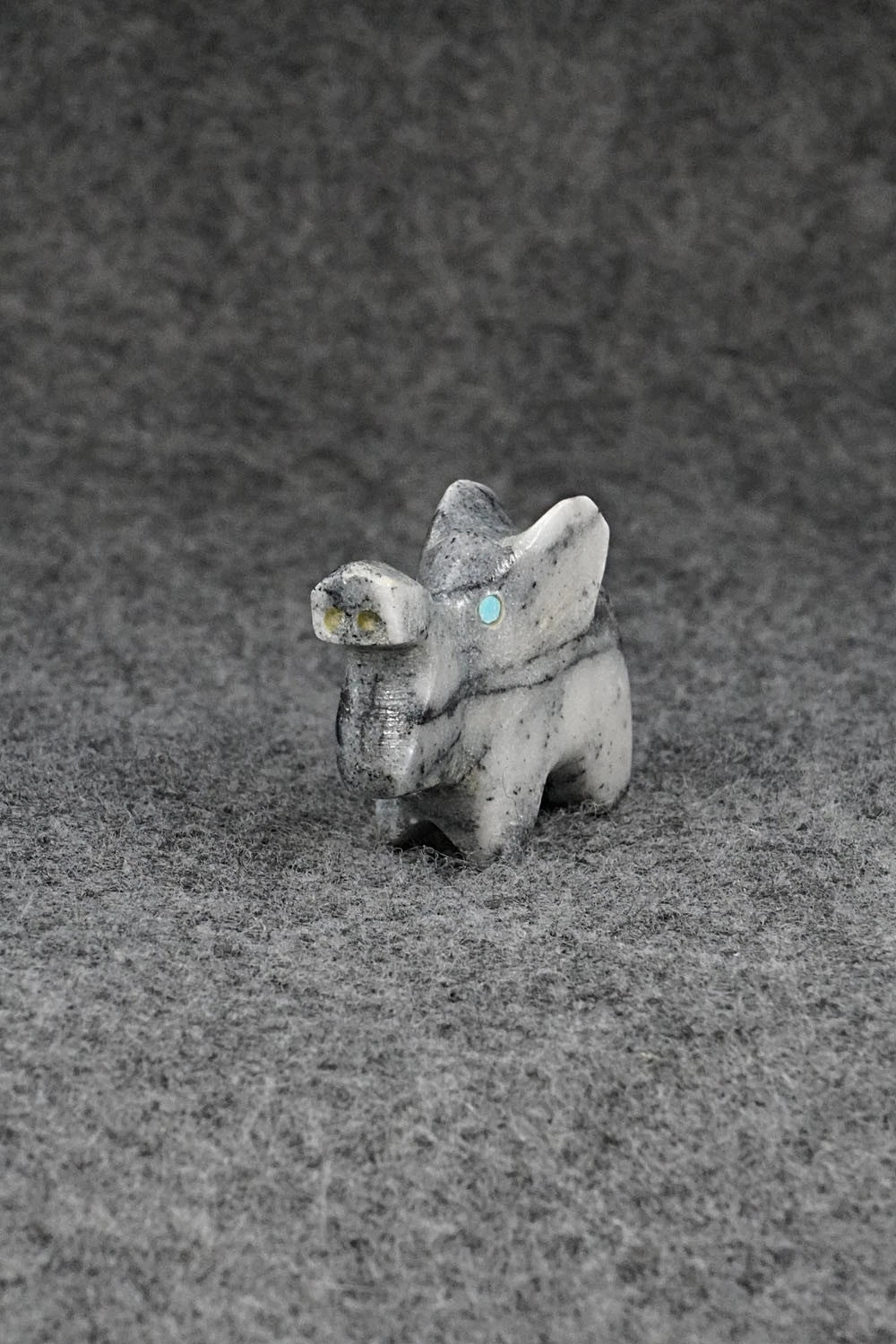 Elephant Zuni Fetish Carving - Calvert Bowannie