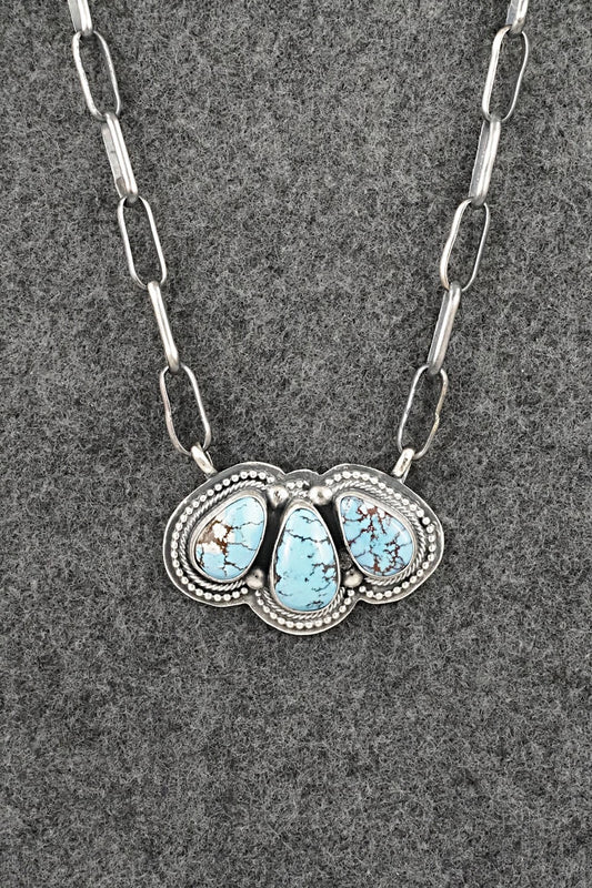 Turquoise & Sterling Silver Necklace - Darrin Livingston
