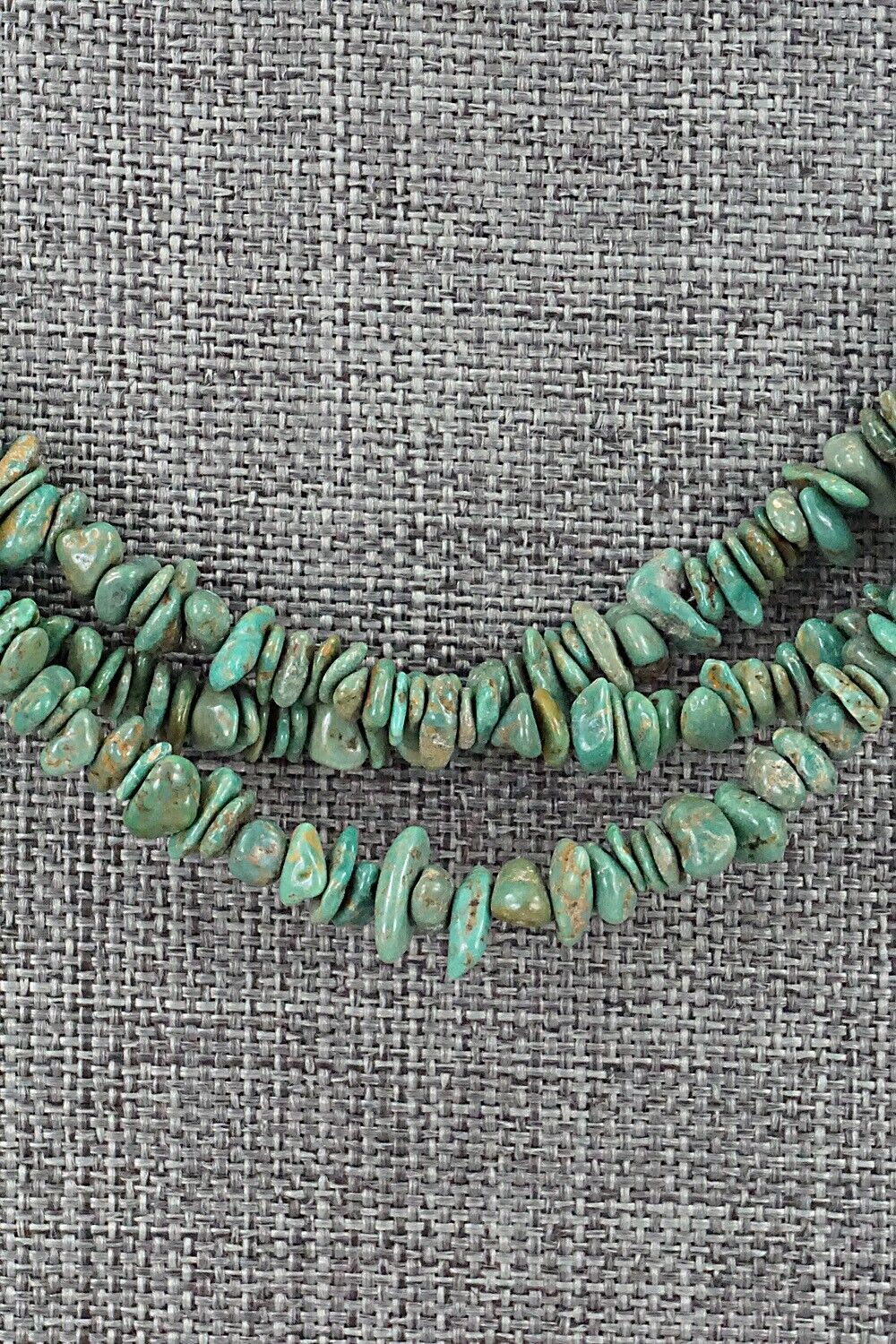 Turquoise & Sterling Silver Necklace 18" - Doreen Jake