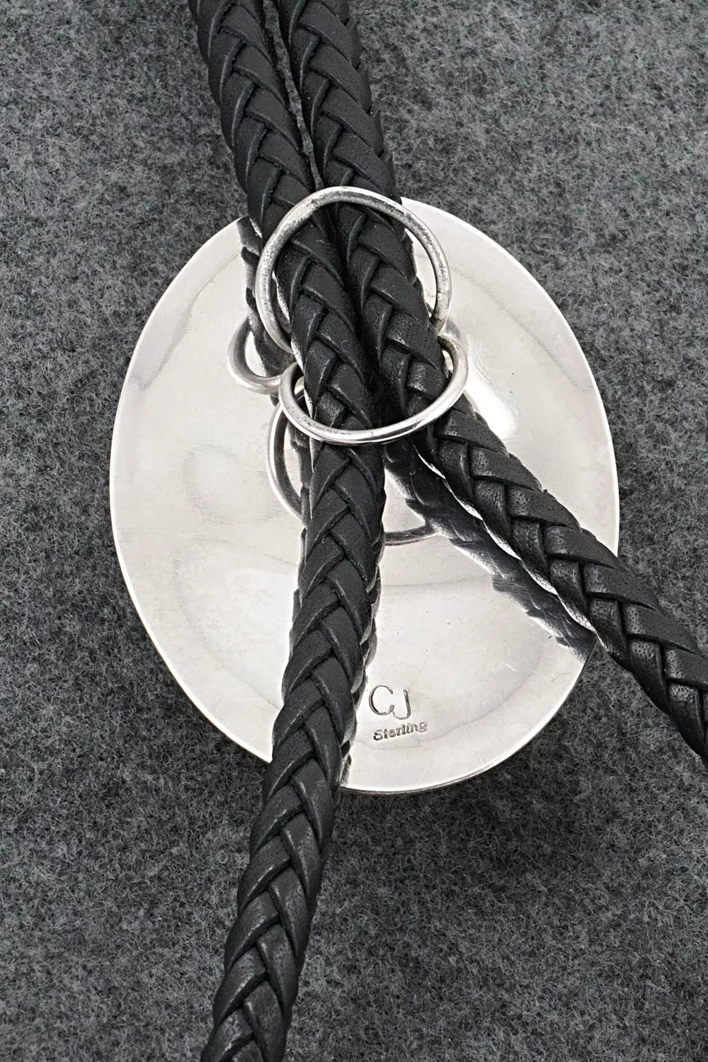 Turquoise & Sterling Silver Bolo Tie - Charlie John