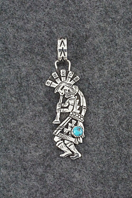 Turquoise & Sterling Silver Pendant - Richard Singer