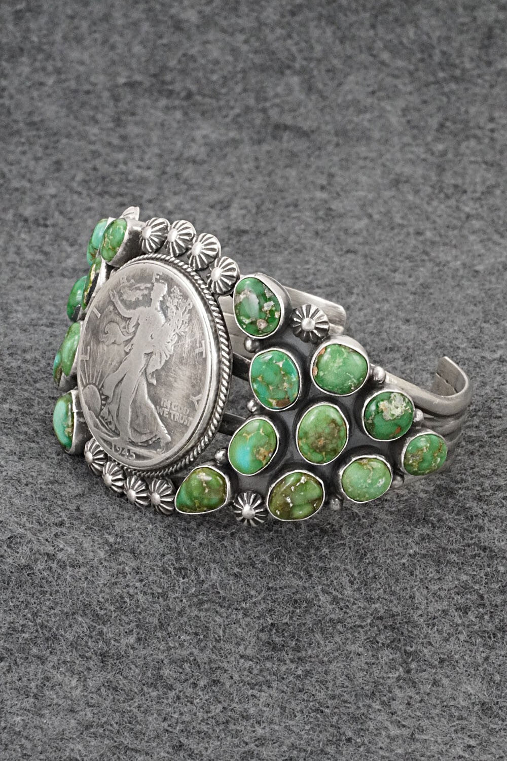 Turquoise and Sterling Silver Bracelet - Derrick Gordon