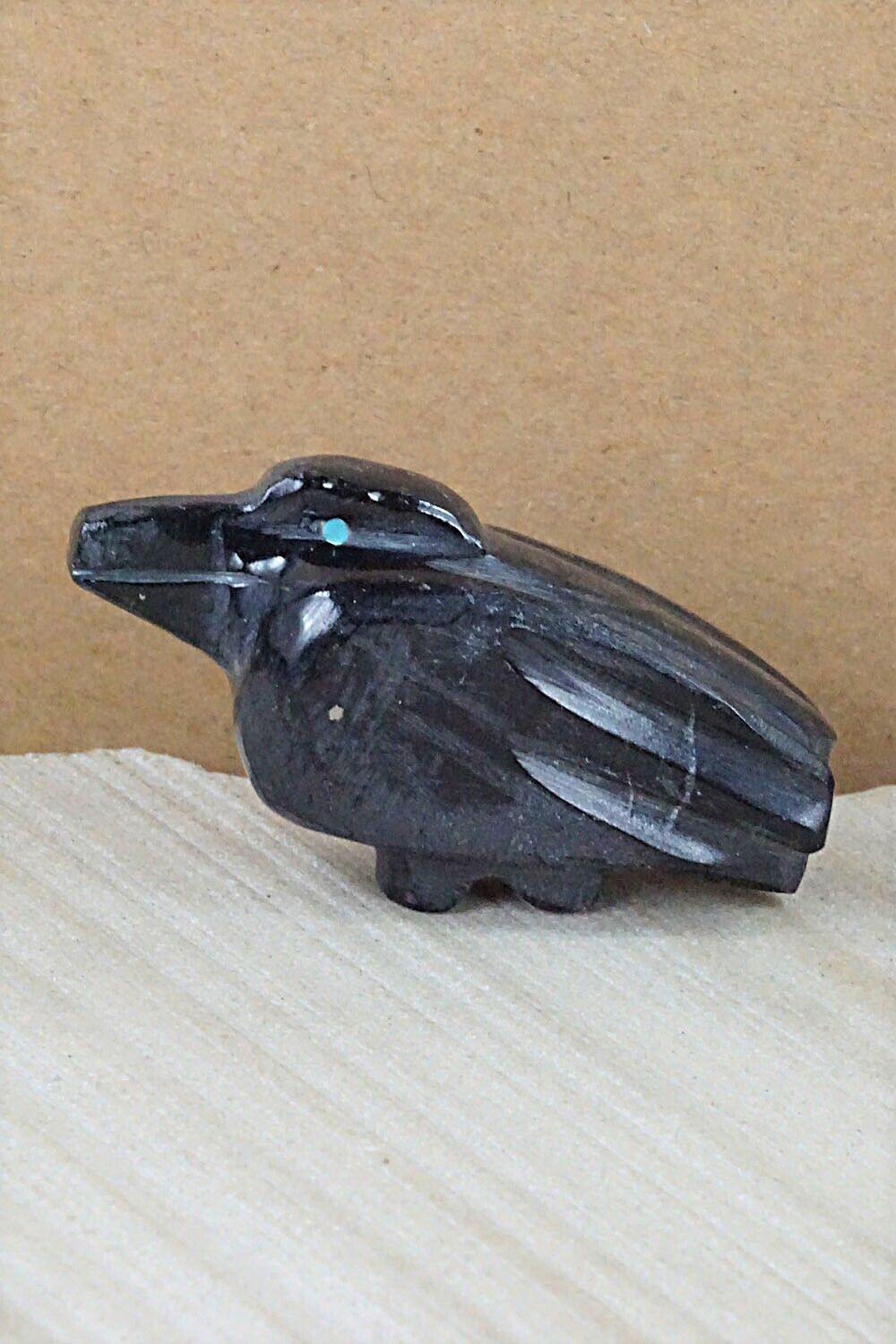 Crow Zuni Fetish Carving - Tim Lementino