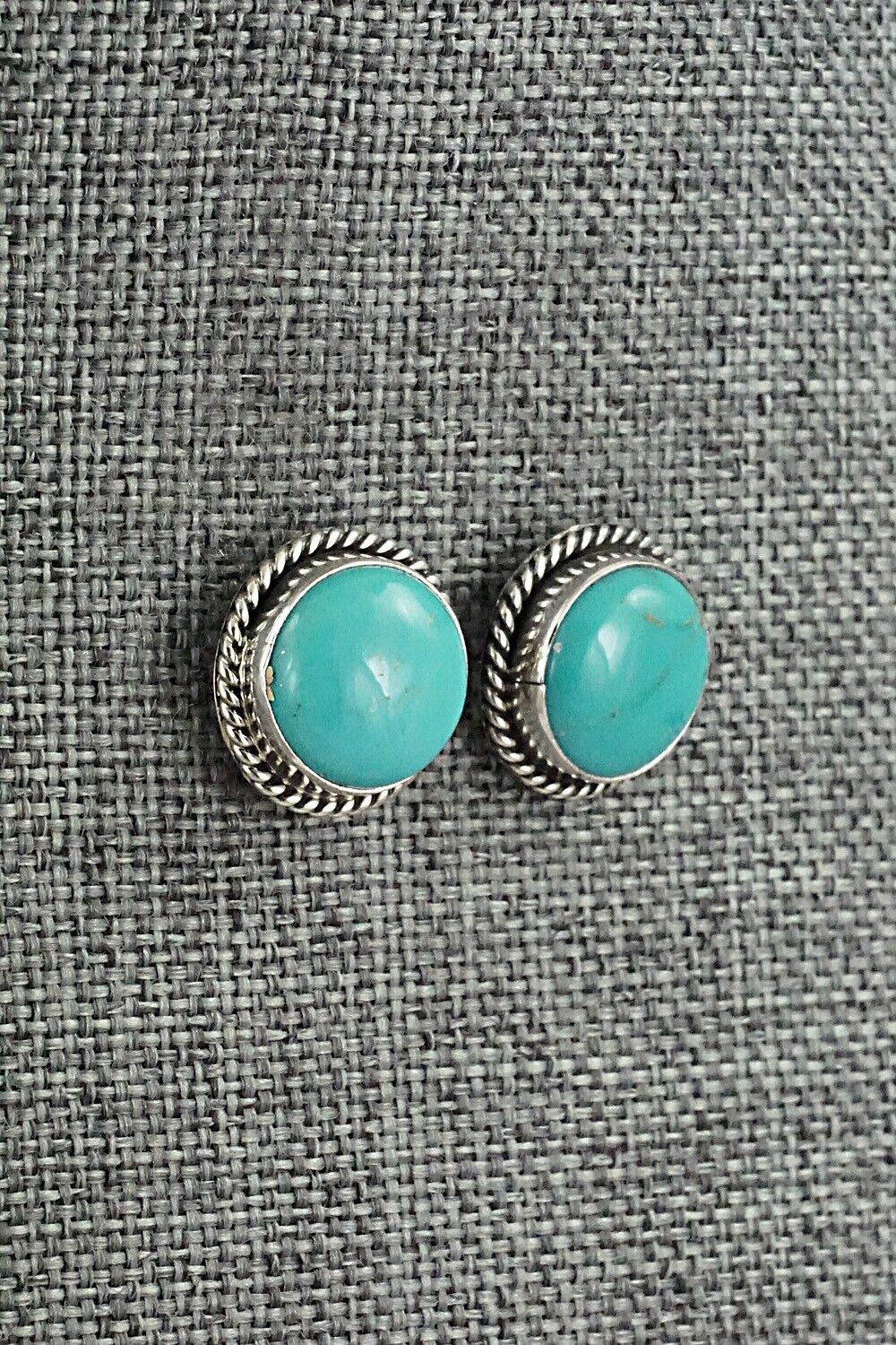 Turquoise & Sterling Silver Earrings - Marco Begaye