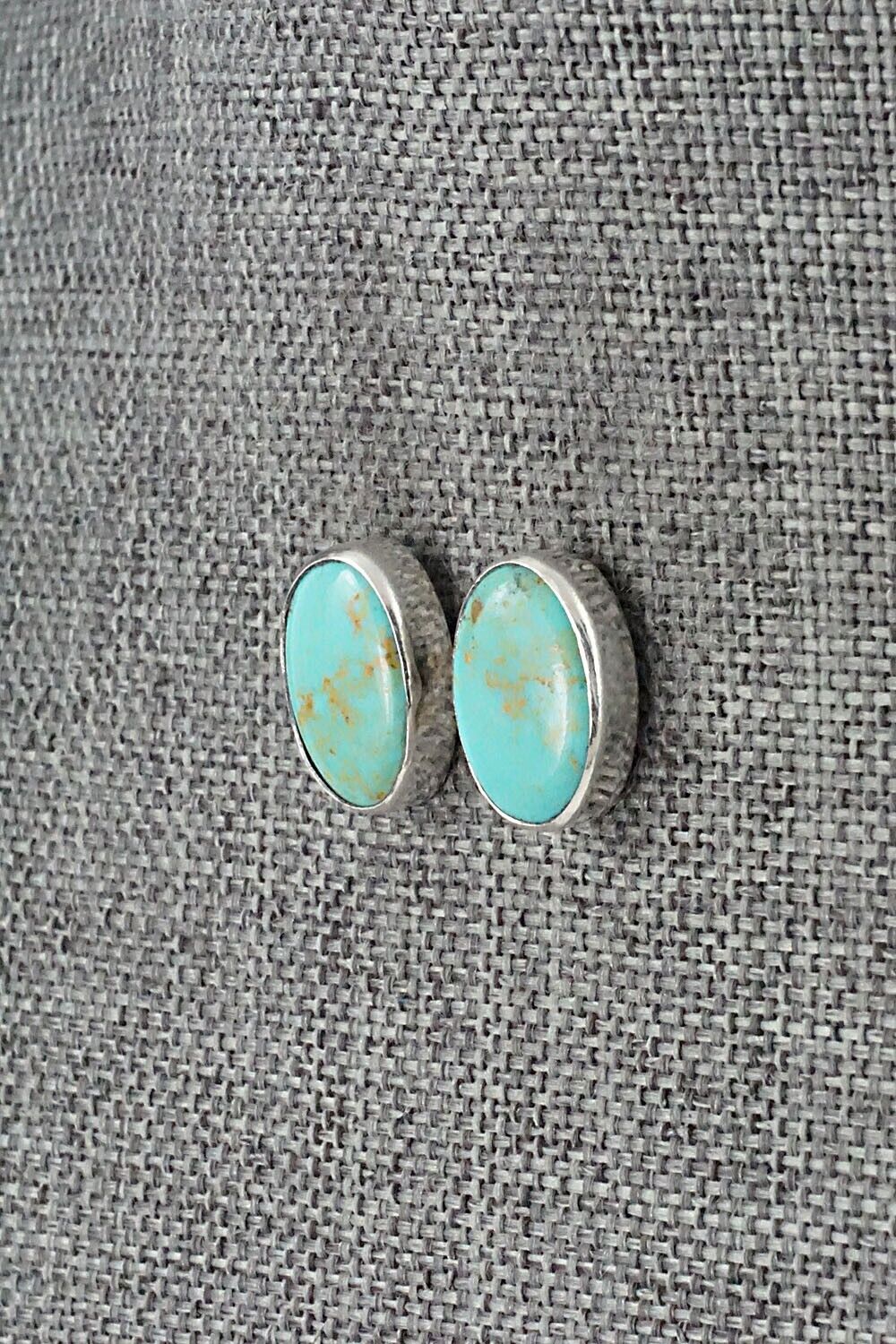 Turquoise & Sterling Silver Earrings - Marco Begaye