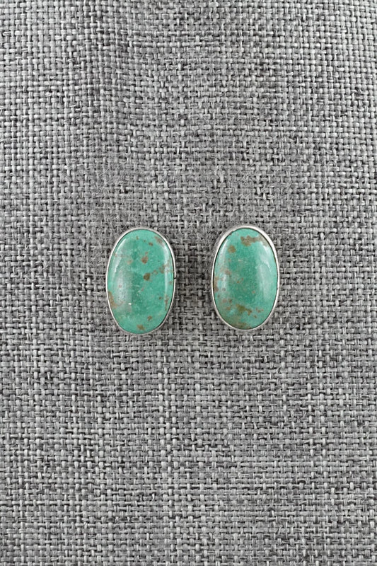 Turquoise & Sterling Silver Earrings - Rosemary Saunders