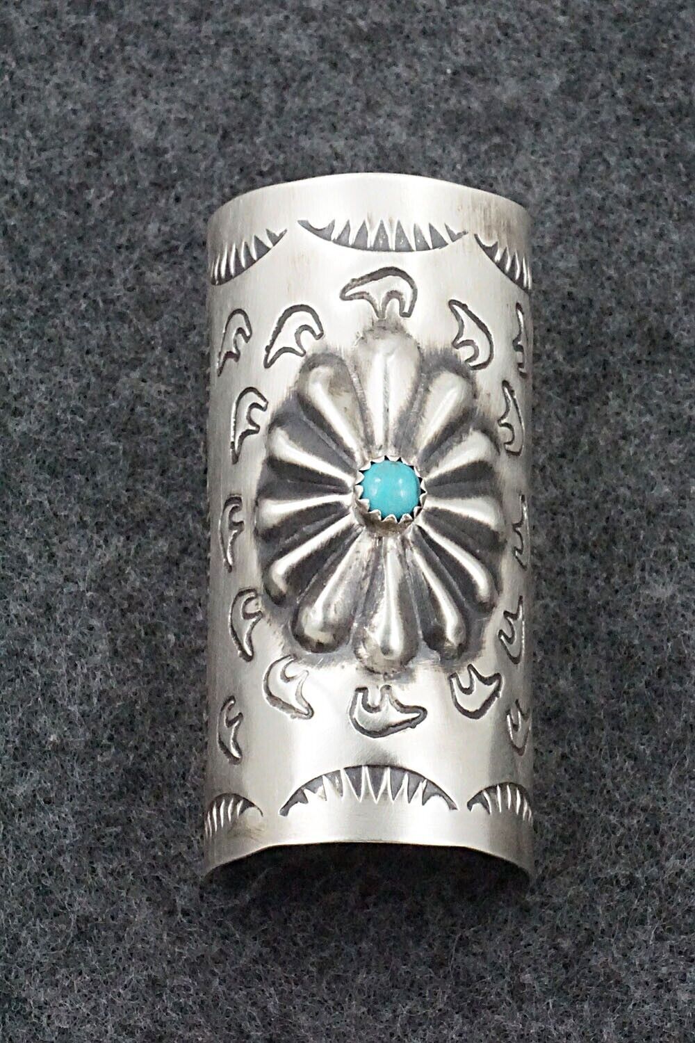 Turquoise & Sterling Silver Hair Pin - Arlene Soce