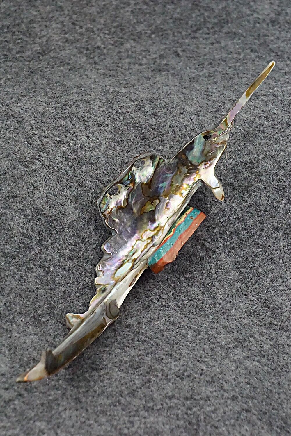 Swordfish Zuni Fetish Carving - Donovan Laiwakete