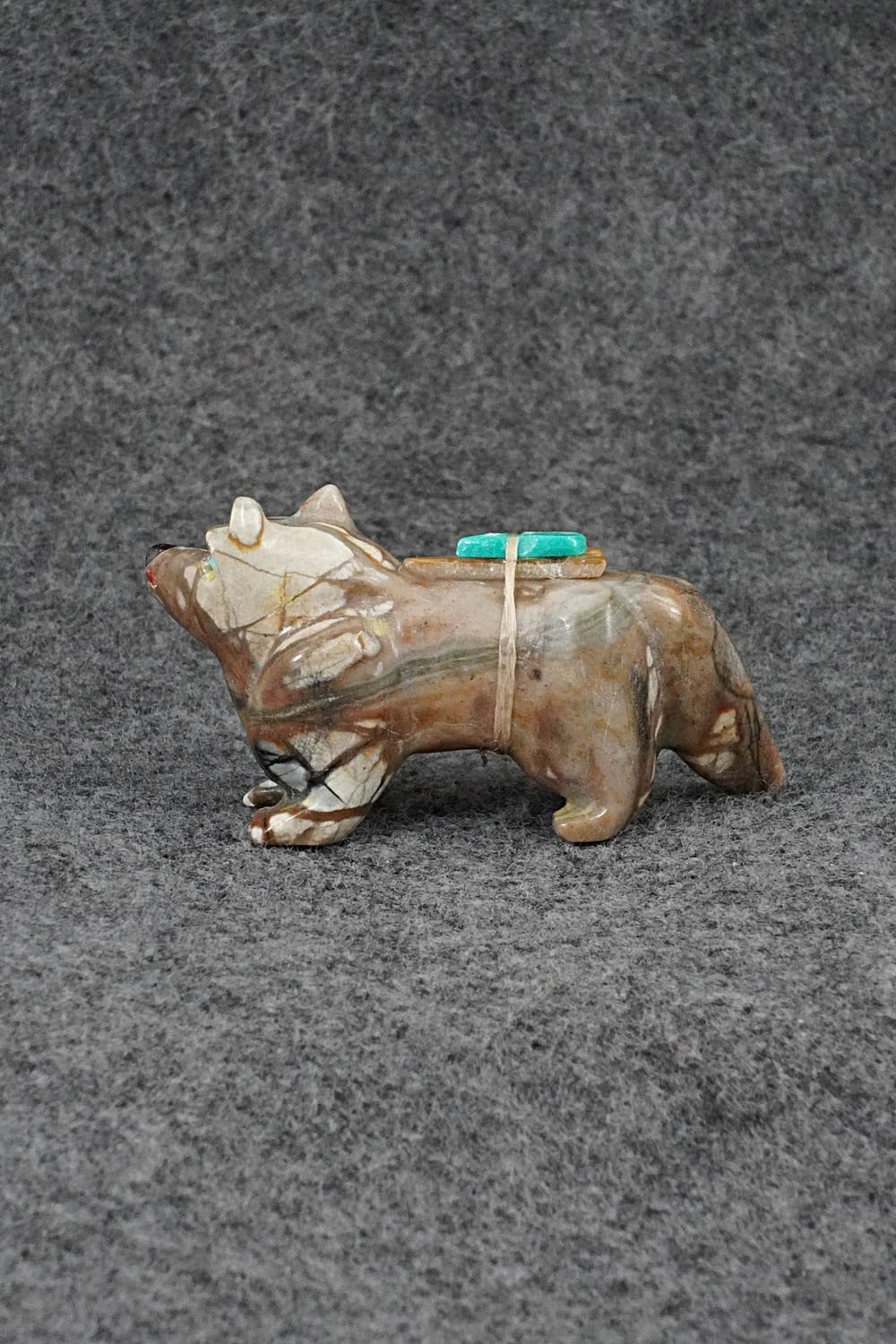 Wolf Zuni Fetish Carving - Freddie Leekya