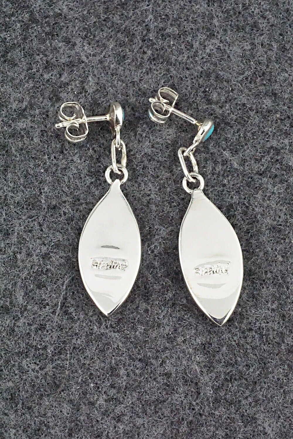 Turquoise & Sterling Silver Earrings - Orena Leekya