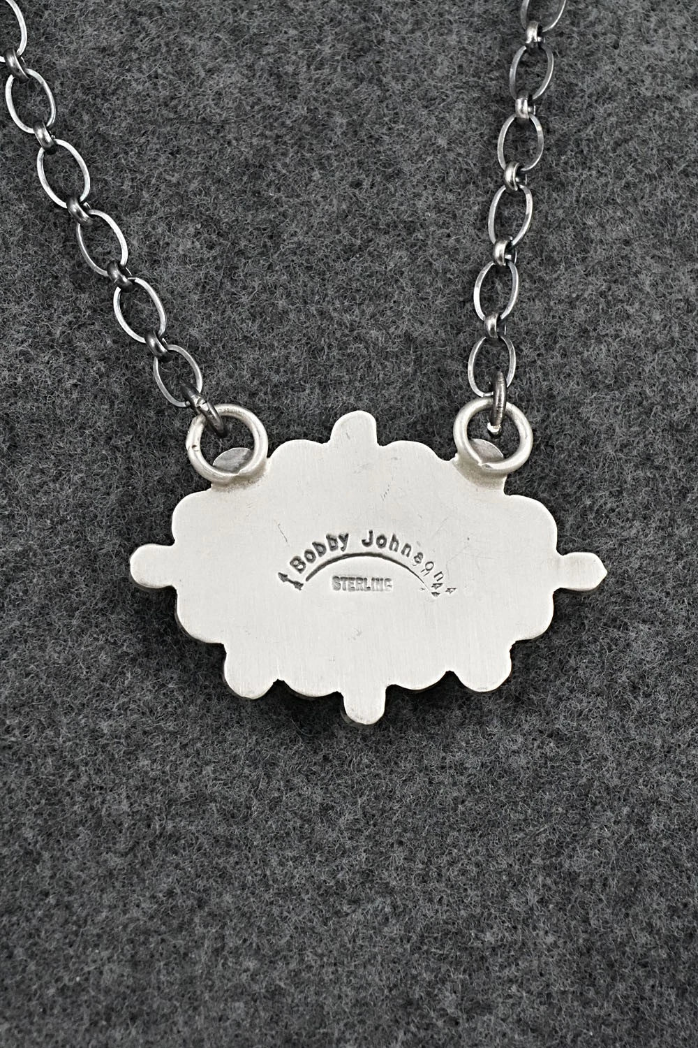 Turquoise & Sterling Silver Necklace - Bobby Johnson