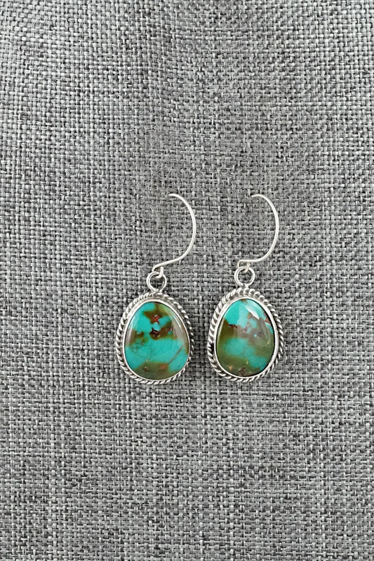 Turquoise & Sterling Silver Earrings - Rosemary Saunders