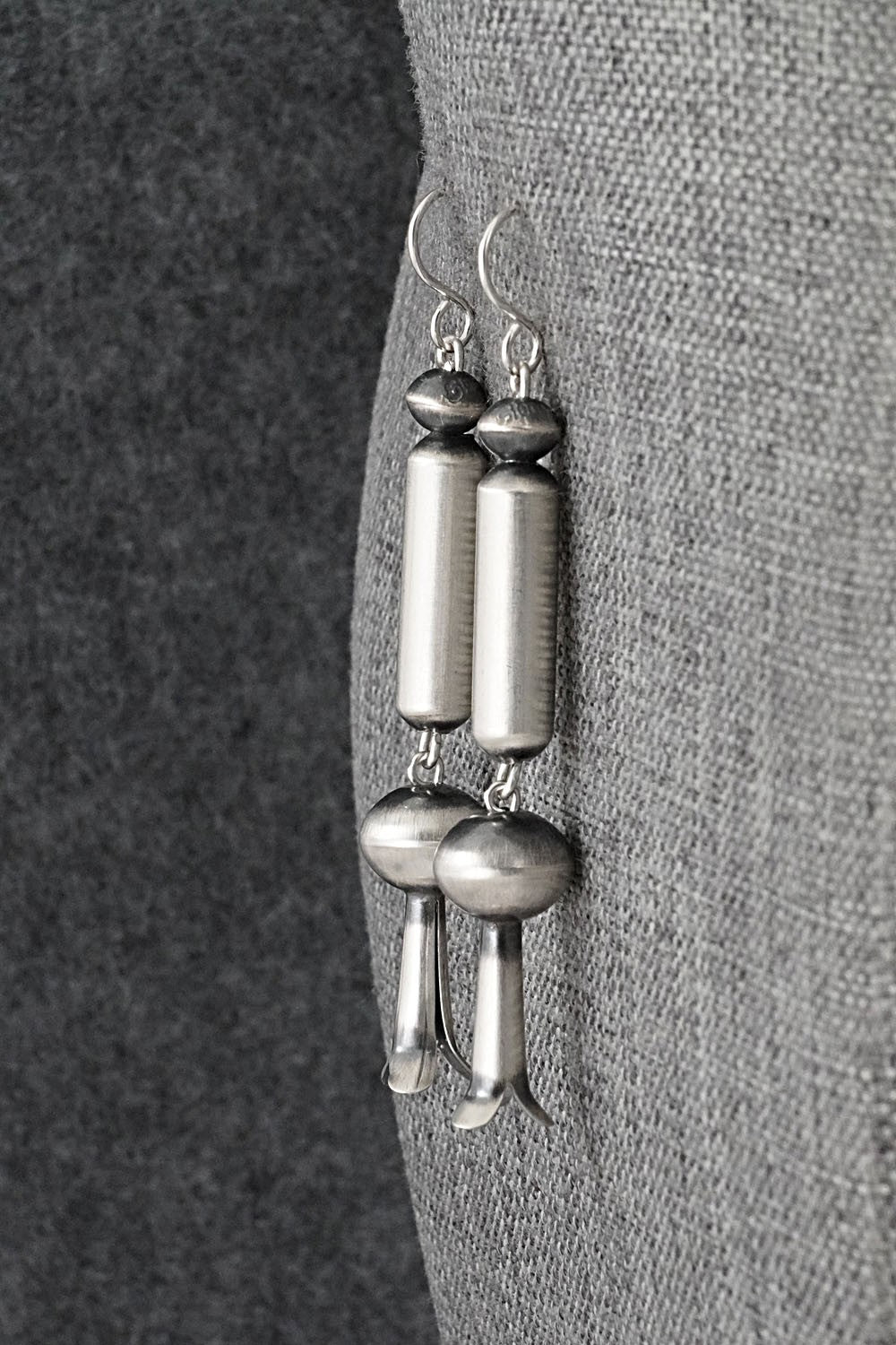 Sterling Silver Navajo Pearl Earrings - Tonisha Haley