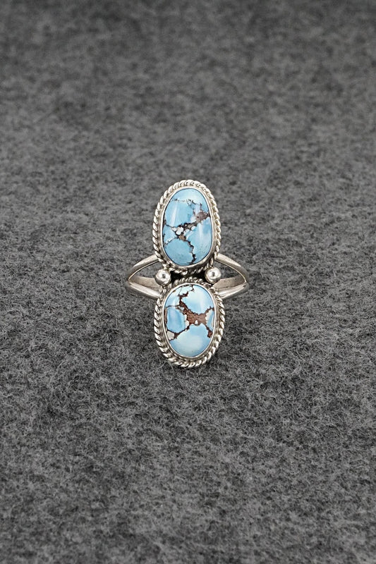 Turquoise & Sterling Silver Ring - Eugene Gruber - Size 9