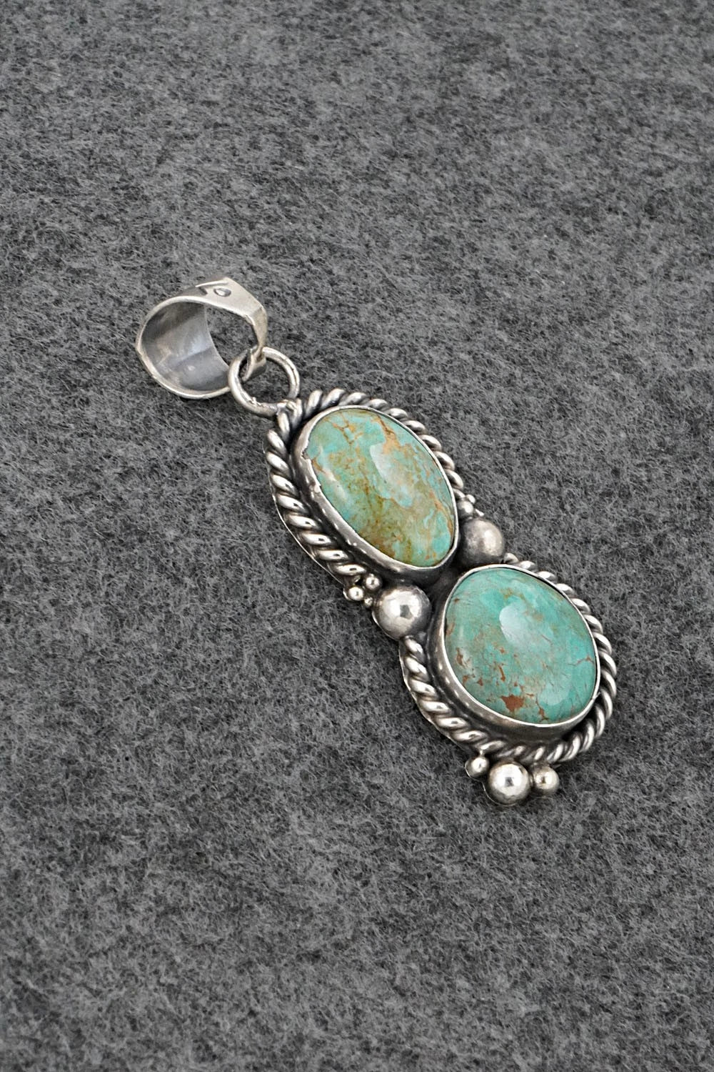 Turquoise & Sterling Silver Pendant - Antwone Brown