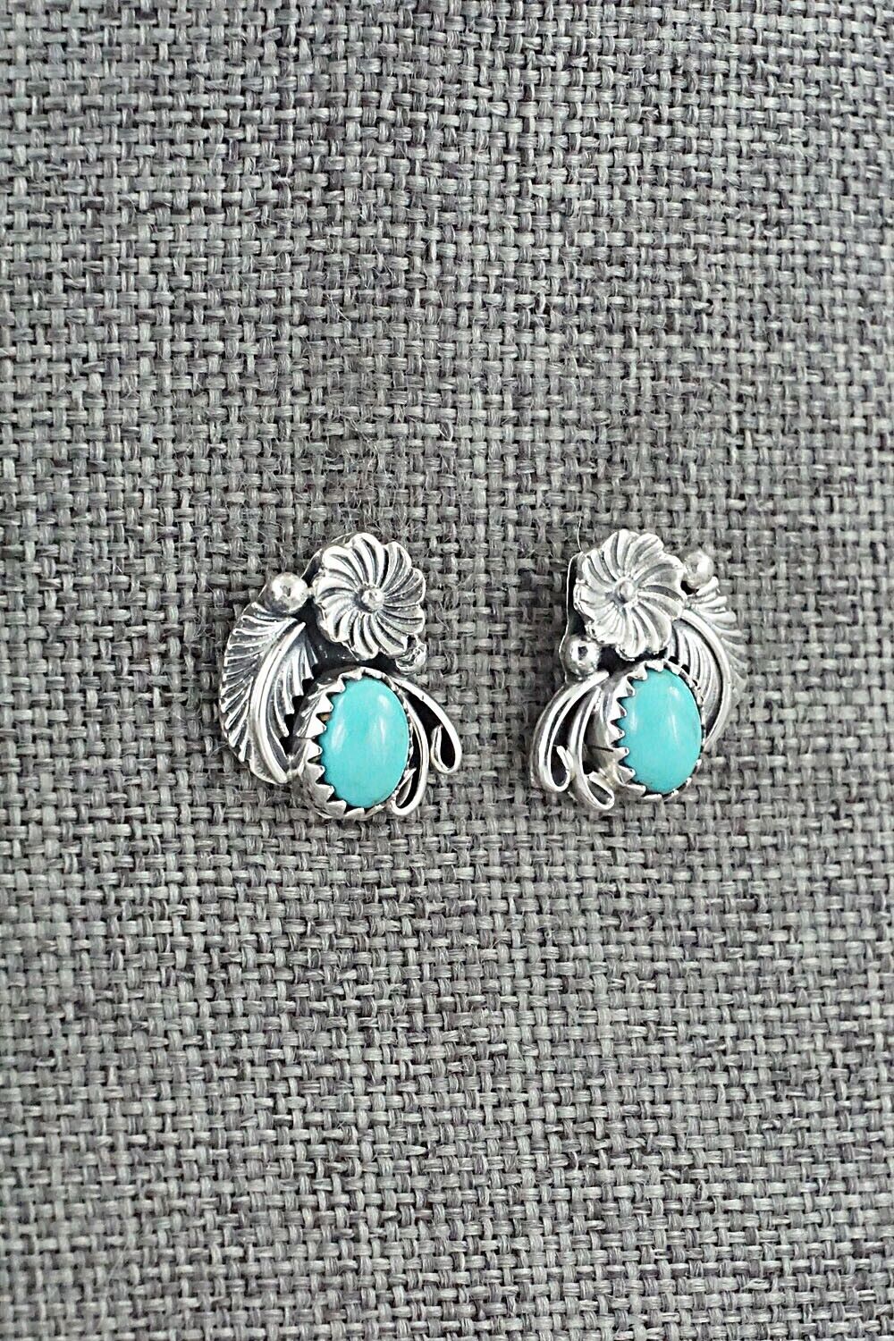 Turquoise & Sterling Silver Earrings - Rita Largo