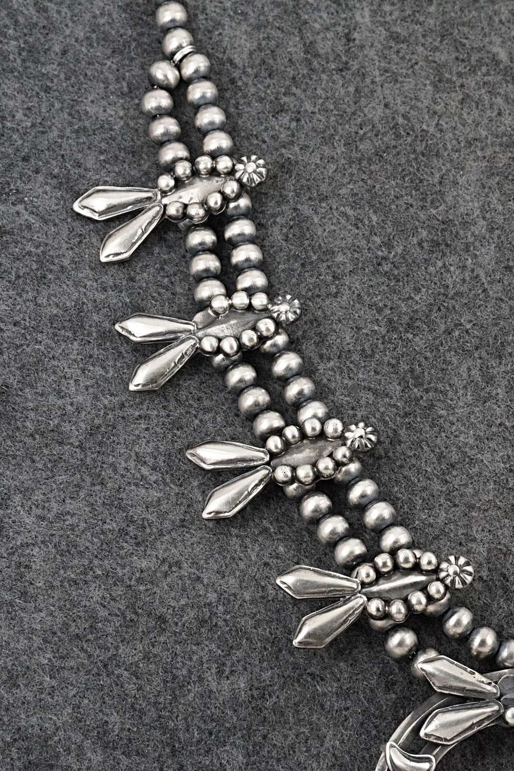 Sterling Silver Squash Blossom Necklace - Emerson Delgarito