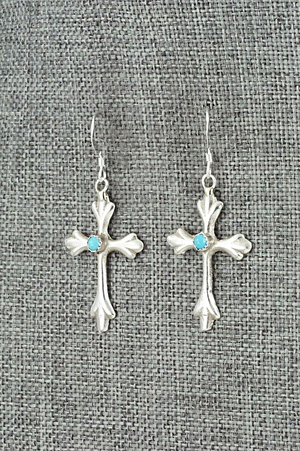 Turquoise & Sterling Silver Earrings - Sheridan Bitsie