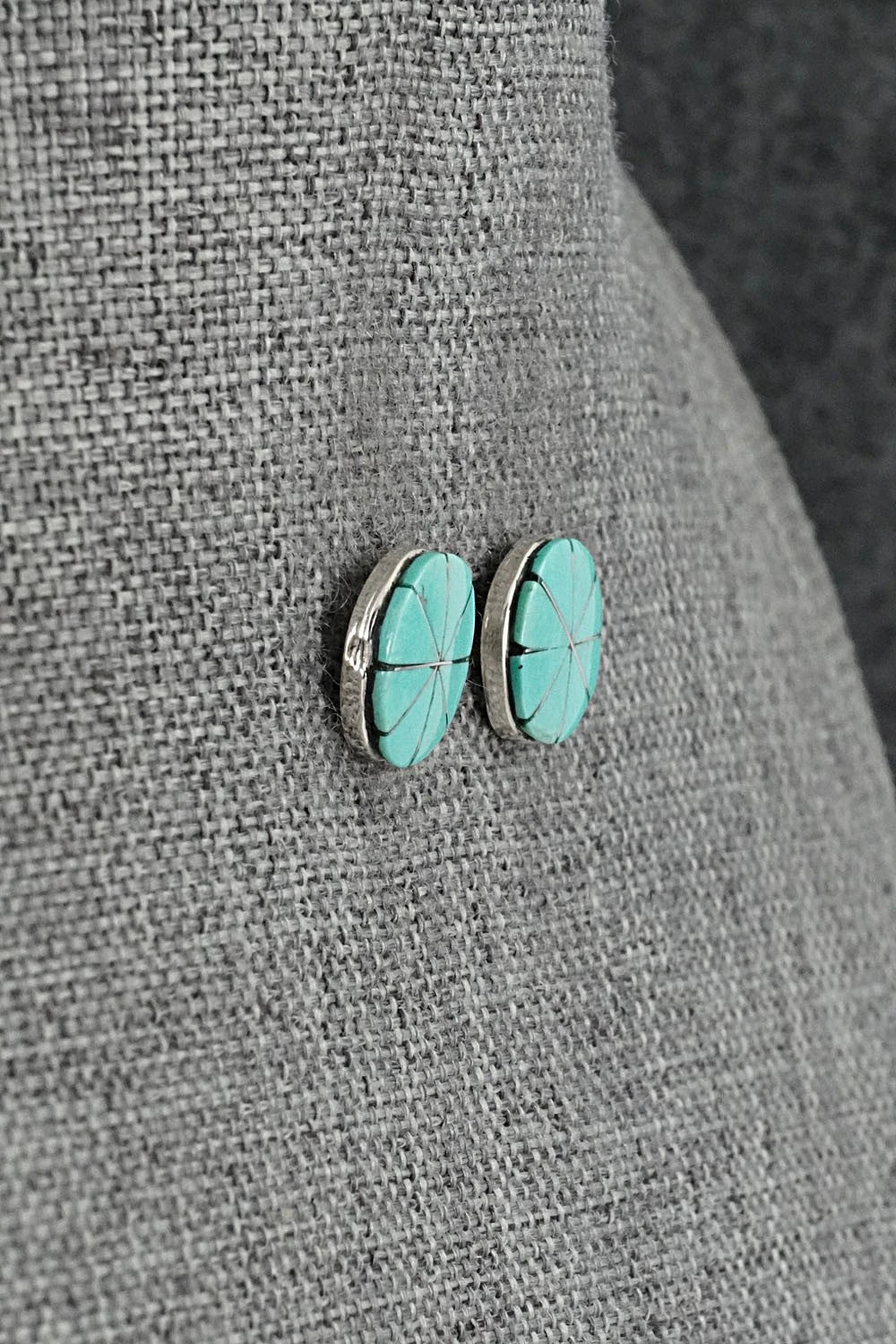 Turquoise & Sterling Silver Earrings - Johnson Laweka