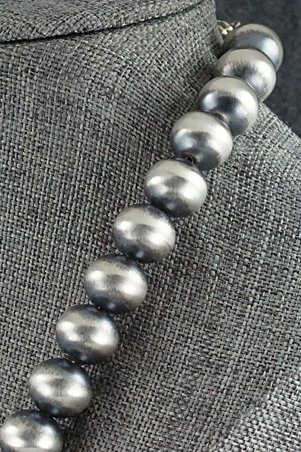 Sterling Silver Navajo Pearl Necklace - Bryannen Halwood