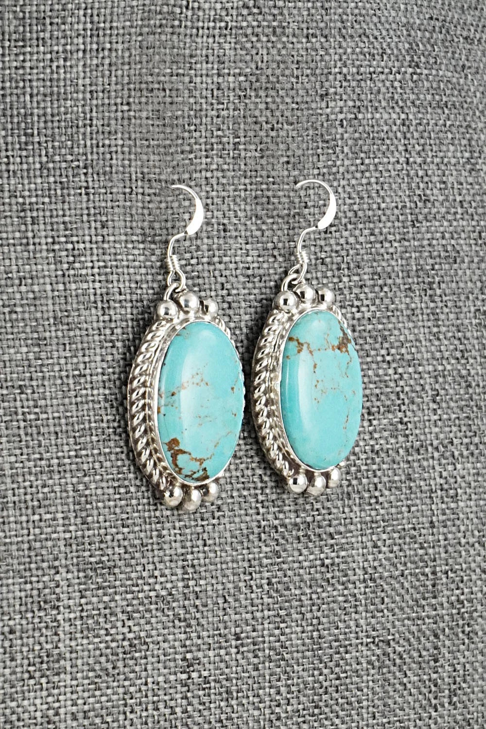 Turquoise & Sterling Silver Earrings - Antwone Brown