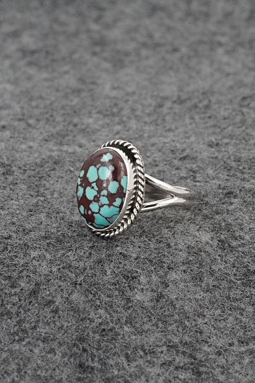 Turquoise & Sterling Silver Ring - Eugene Gruber - Size 5